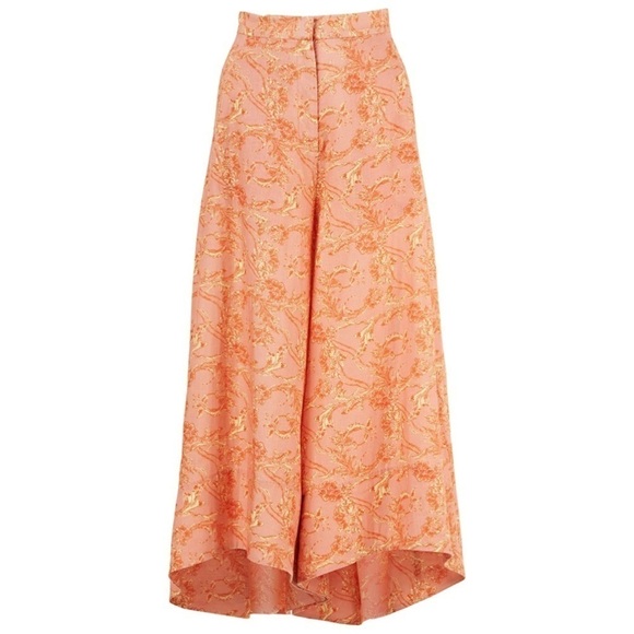 Amur linen wide leg high low pants size 10 - Picture 3 of 7